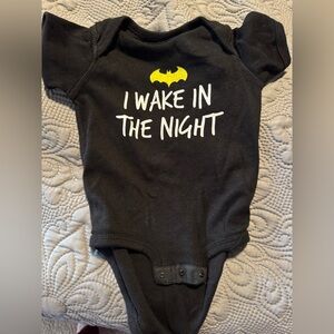 I wake in the night Batman baby outfit